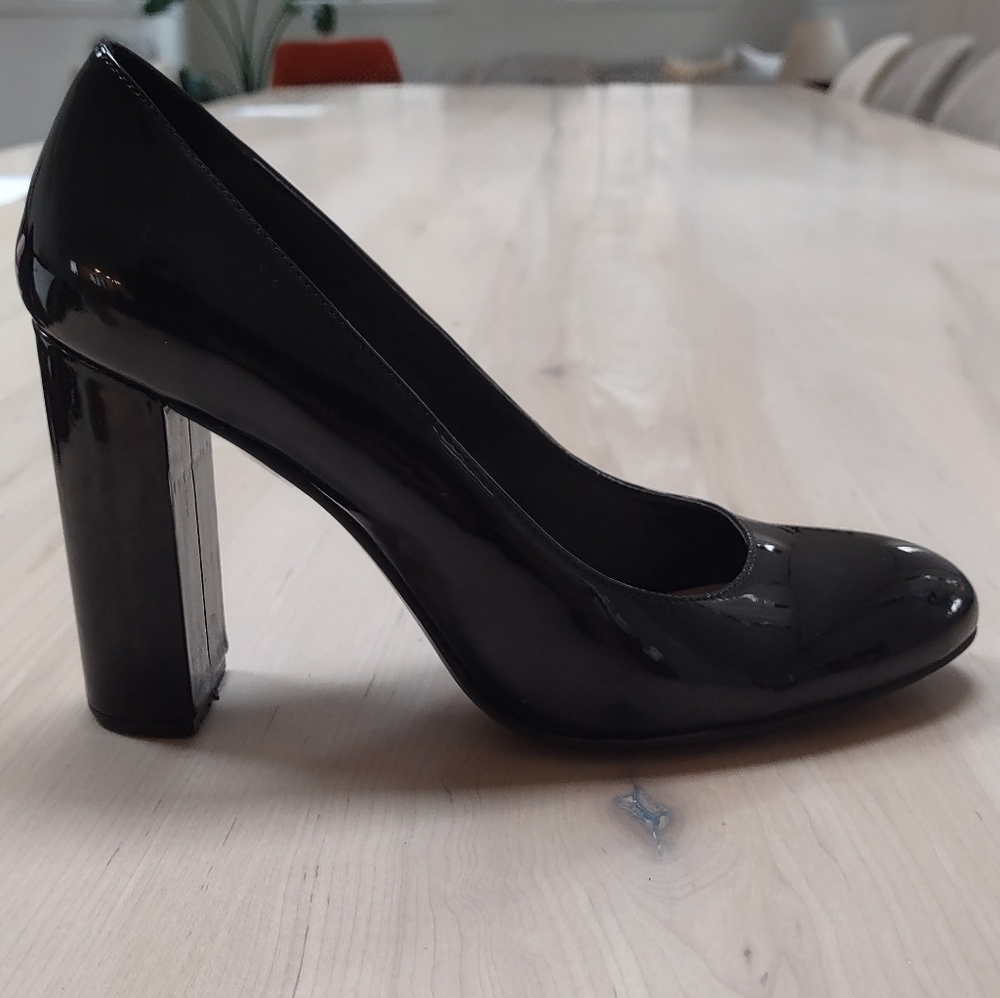 Nine West Patent Black Heels
